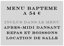 MENU BAPTEME
