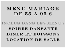 MENU MARIAGE