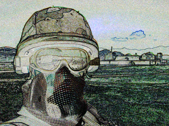 Autoportrait au combat...