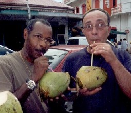 noix de coco pour  2 amis 