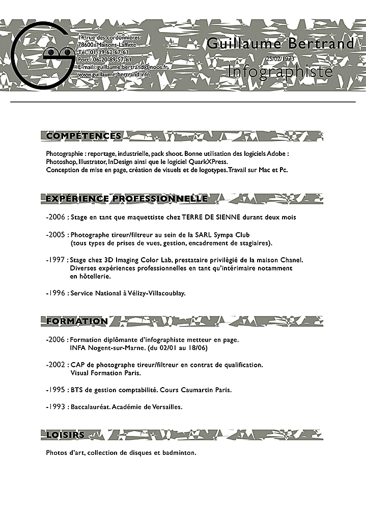 Cliquez ici pour télécharger le cv au format PDF