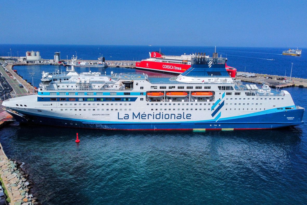 Le Massalia lors de son escale inauguralme à Bastia, en juin 2025 ; photo : Pascal Lenzi