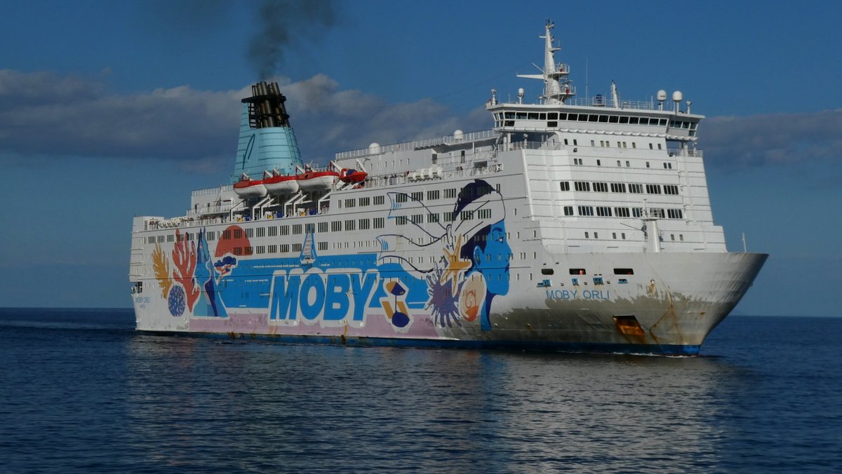 Arrivée du Moby Orli à Bastia, août 2024 ; photo : Romain Roussel