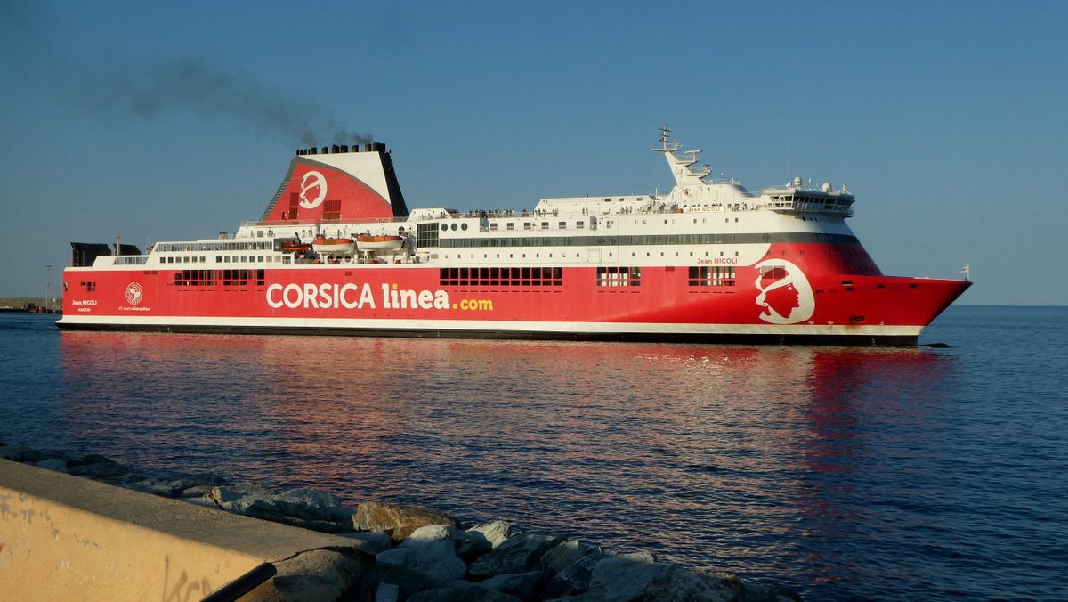 Le départ de Bastia du Jean Nicoli de la Corsica Linea, en août 2022 ; photo : Romain Roussel