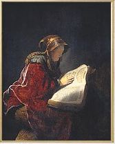 Rembrandt Harmenszoon van Rijn - The Prophetess Anna, known as Rembrandt's Mother