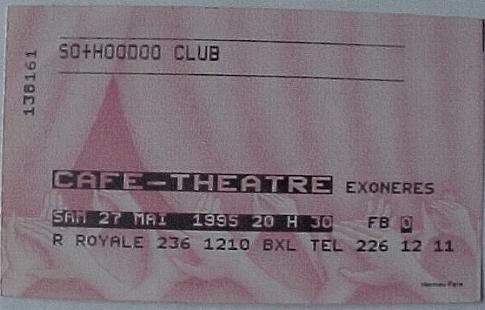 Ticket BXL 27/05/1995