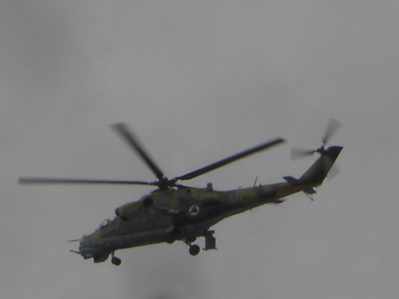 Hélicoptère russe (Mi-5 je crois) reconnu comme le plus destructeur au monde...