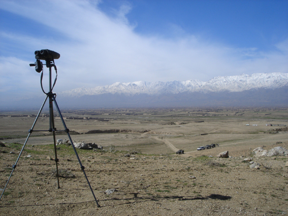 Point de vue panoramique pour montrer la plaine de la Shamali au général