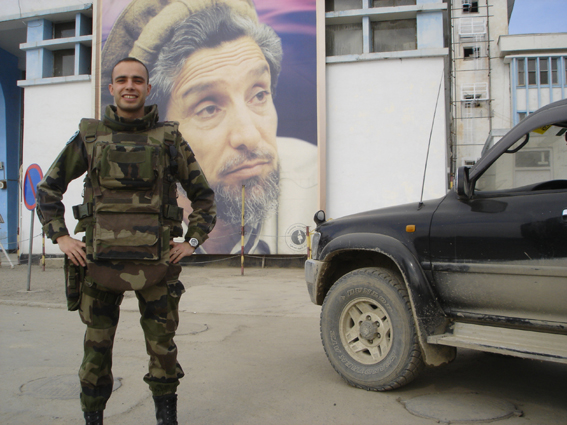 Ma première photo le lendemain de mon arrivée - c'est la preuve, je suis bien en afghanistan ! Merci Massoud !