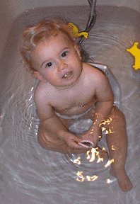 dans le bain