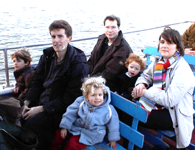 sur le bateau du dpart