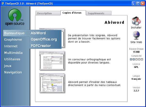 Suite bureautique gratuite... OpenSource