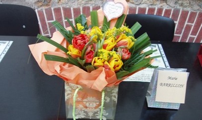 Fleurs offertes par Marie-Laure Bigand