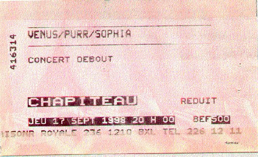 Ticket 17.09.1998