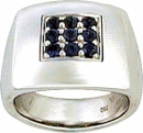 bague blason saphire
