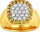 bague jardin jaune