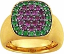 bague jardin vert