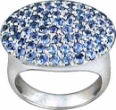 bague jeton saphir bleu