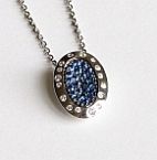 Pendentif Précieuse Empreinte  en saphir