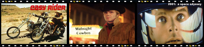 Easy Rider, Midnight Cowboy et 2001 : L'odysée de l'espace