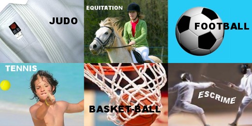 stages sportifs : judo quitation football tennis basket-ball escrime 