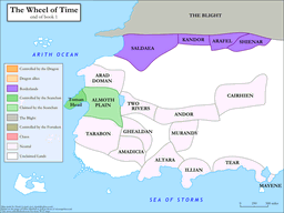 End of Book 1 Political Map