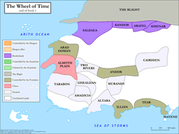 End of Book 2 Political Map