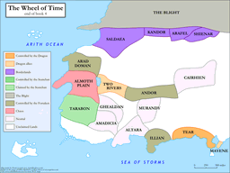 End of Book 4 Political Map