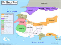 End of Book 5 Political Map