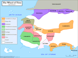 End of Book 7 Political Map