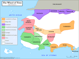 End of Book 11 Political Map